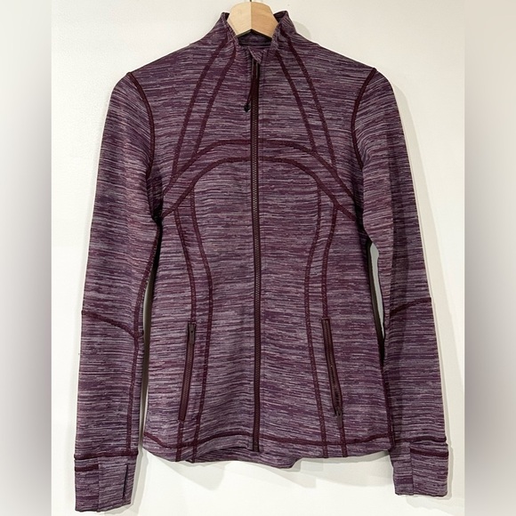 Lululemon Define Jacket in Edged Stripe‎ Jacquard Blueprint Royal Ruby 6 - Picture 1 of 7